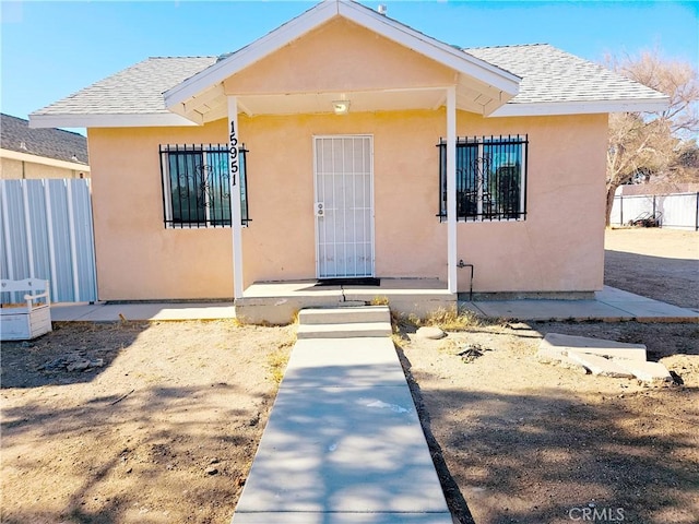 view of bungalow