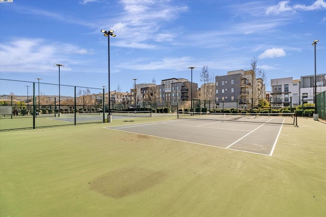 view of tennis court