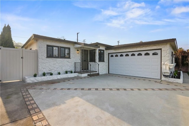 ranch-style house with a garage