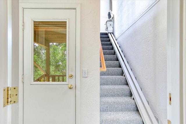 view of stairs