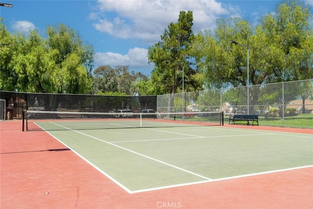 view of sport court