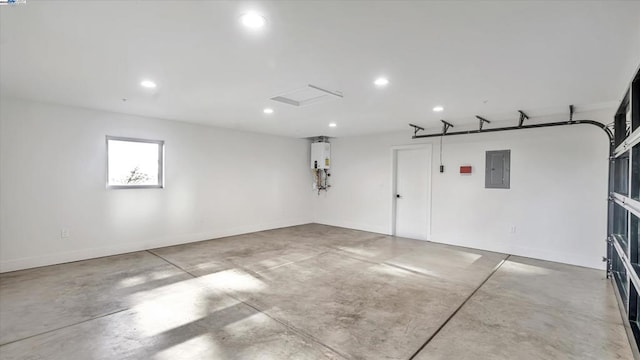 garage featuring electric panel