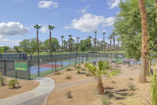 view of tennis court