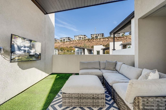 balcony with an outdoor living space