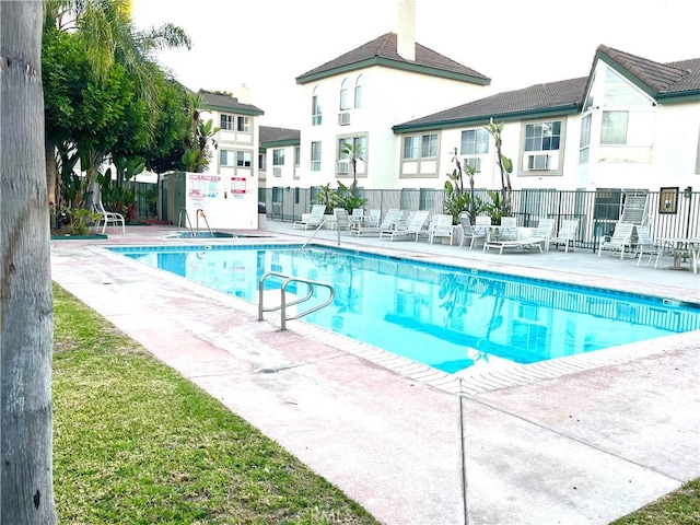 view of pool with a patio area