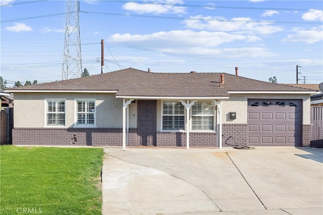 ranch-style house with a garage