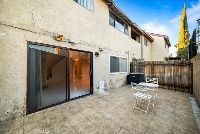 view of patio with cooling unit