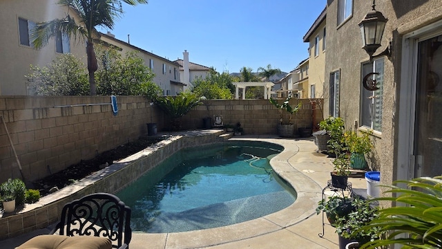 5721 Canfield Way, Chino Hills, CA 91709 - view of pool featuring a fenced backyard, a residential view, and a patio area