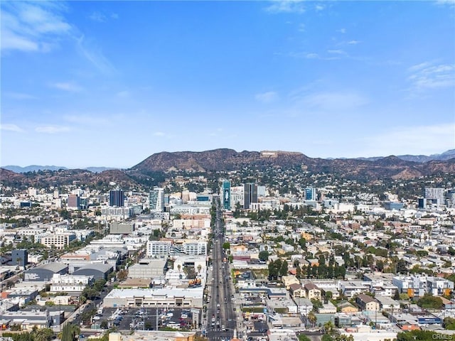 city view with a mountain view