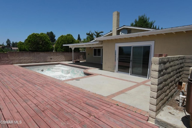 view of pool with a patio area