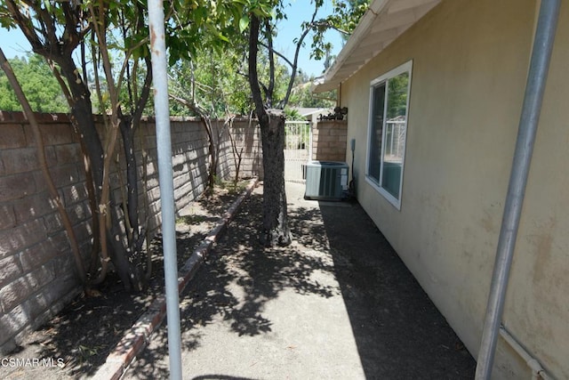 exterior space with central AC unit