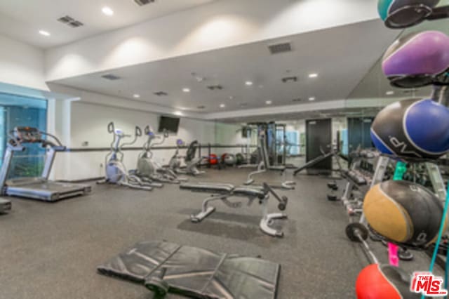 view of exercise room