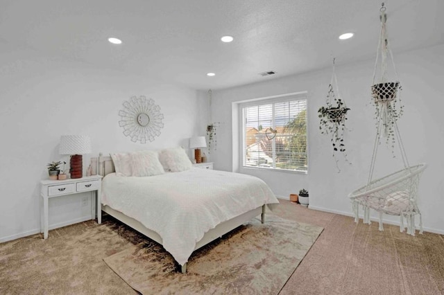 bedroom with carpet flooring