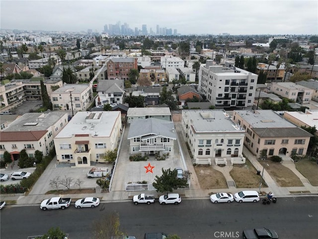 bird's eye view featuring a city view