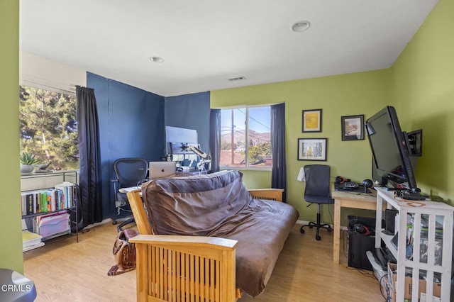 interior space featuring light hardwood / wood-style floors