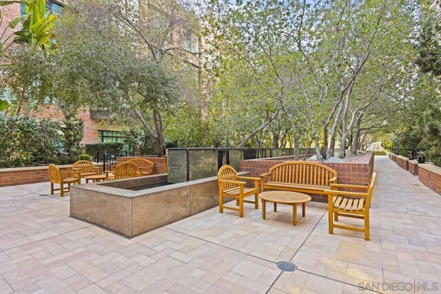 view of patio / terrace featuring an outdoor living space