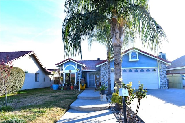 view of front of house featuring a garage