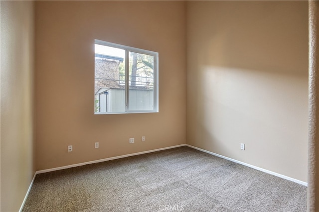 view of carpeted empty room