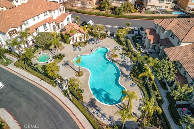 birds eye view of property