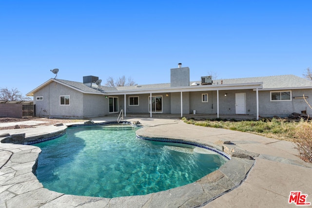 view of pool with a patio area