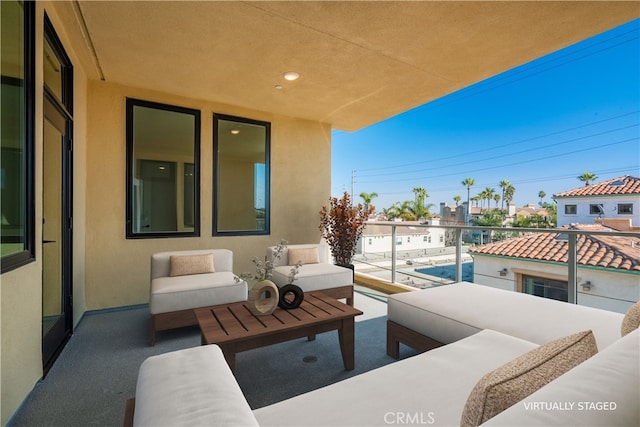 414 Main St Unit 310, Huntington Beach, CA 92647 - balcony featuring an outdoor hangout area and a residential view