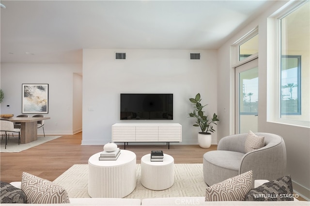 414 Main St Unit 310, Huntington Beach, CA 92647 - living area with wood finished floors and baseboards