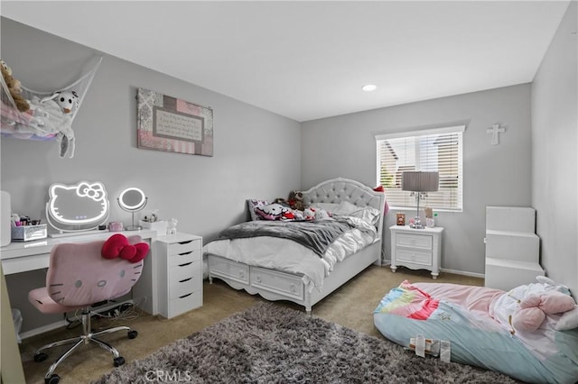 bedroom featuring carpet floors