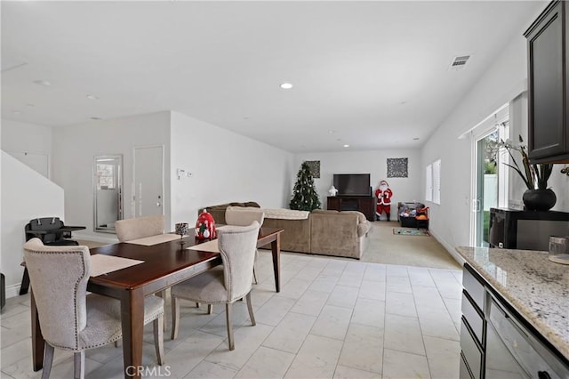 view of dining area