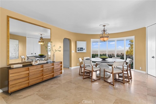 view of dining room