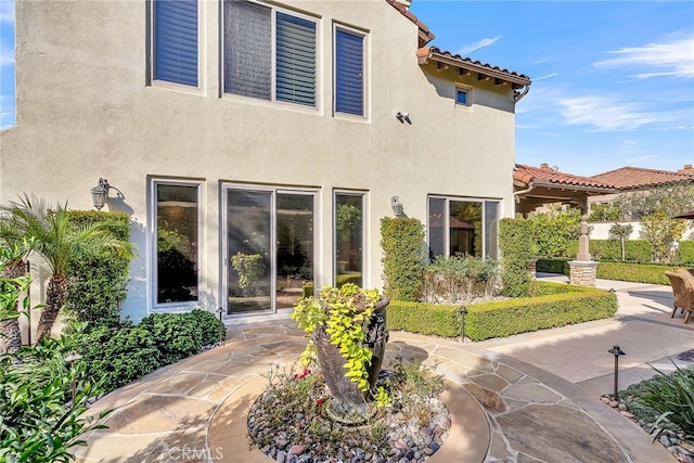 exterior space with a patio