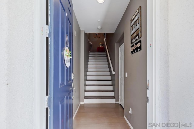 interior space featuring dark hardwood / wood-style floors