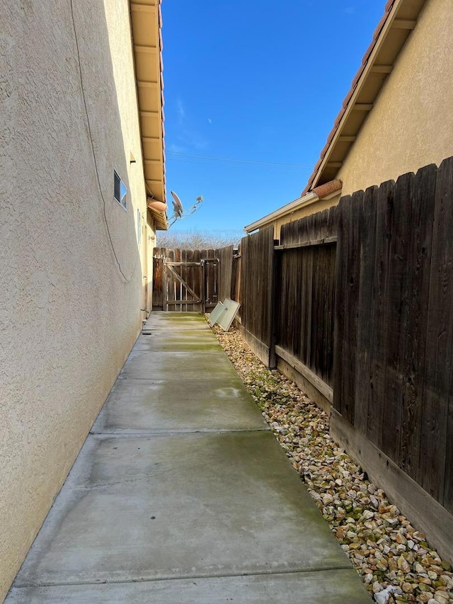 view of home's exterior with a patio area