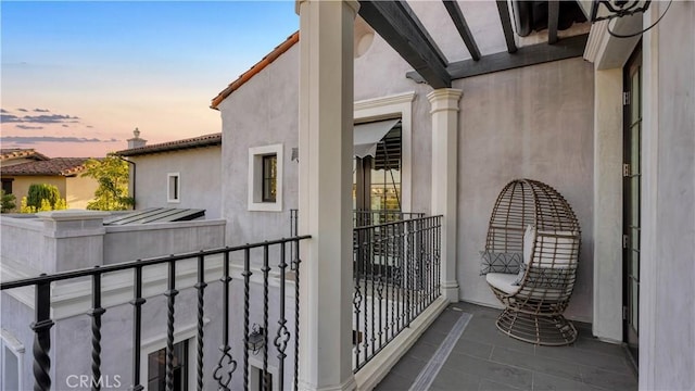 view of balcony