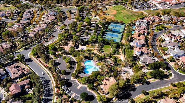 birds eye view of property featuring a residential view