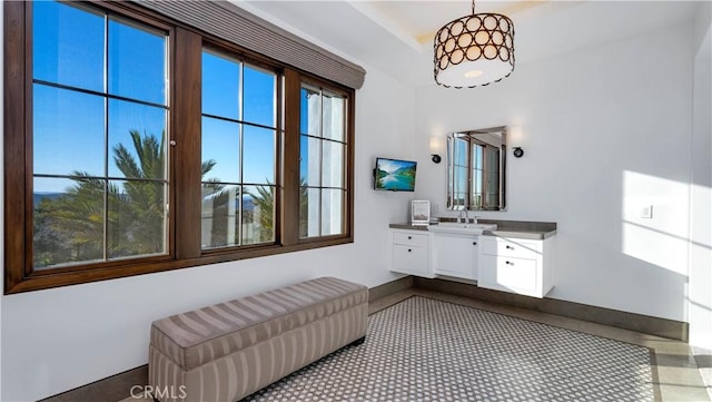 bathroom with vanity