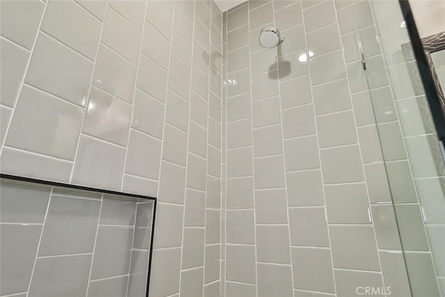 details with tiled shower