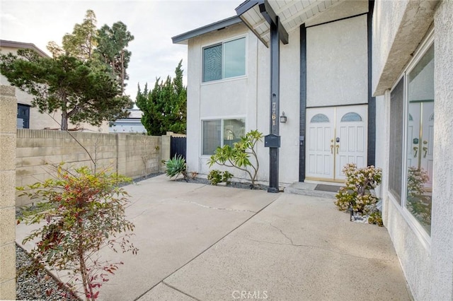 exterior space with a patio