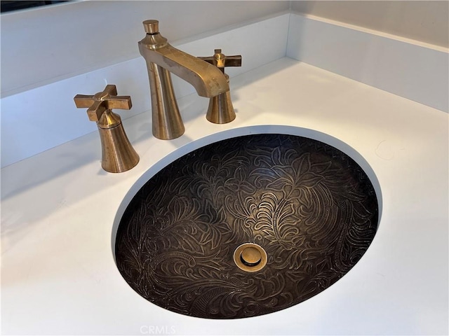 interior details with sink