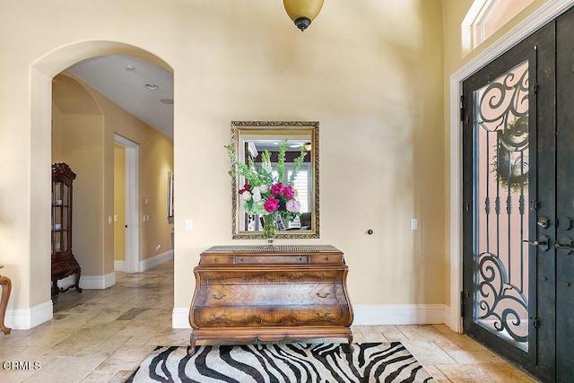 view of entrance foyer