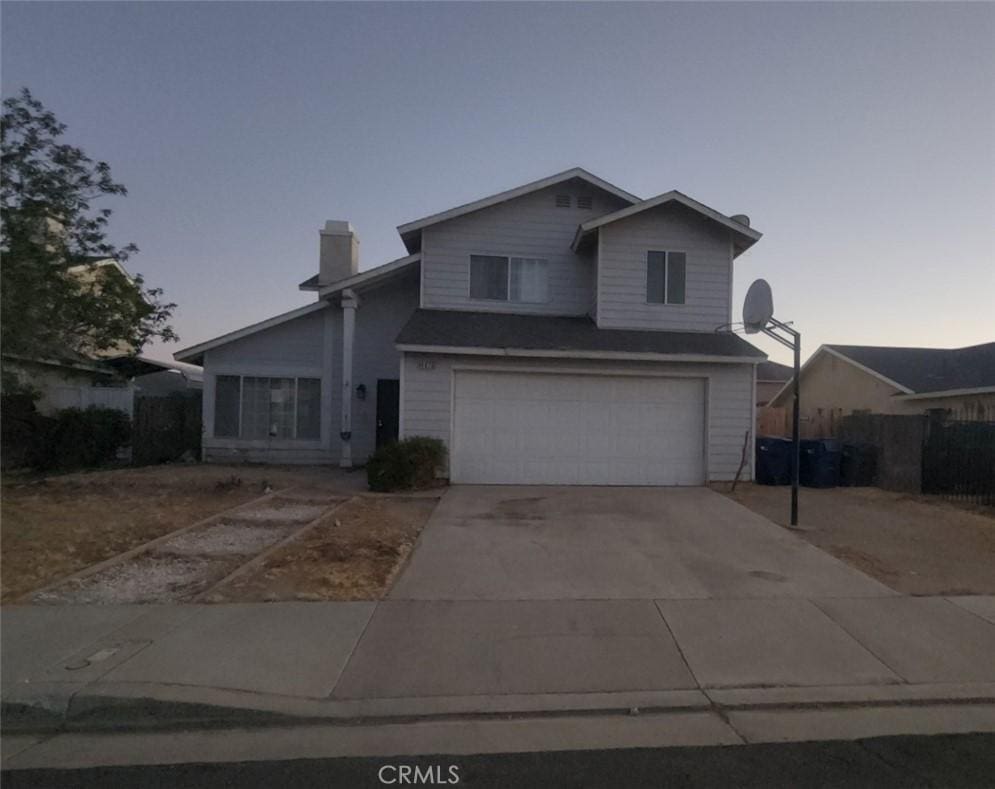 front facade featuring a garage