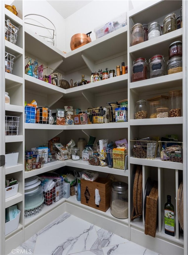 view of pantry