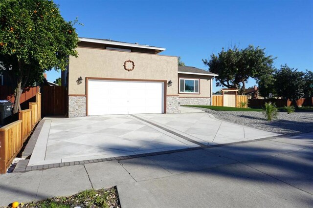 view of front of house featuring a garage