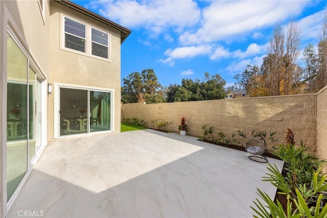 view of patio / terrace featuring a fenced backyard