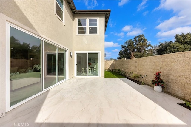 view of patio / terrace with a fenced backyard