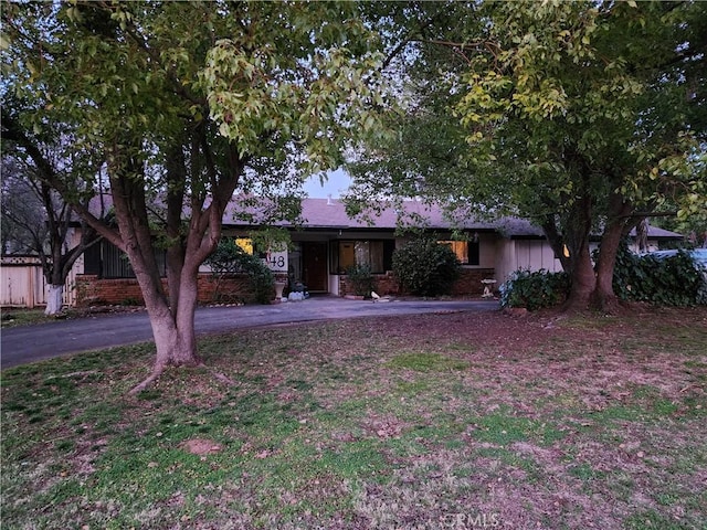 view of ranch-style house