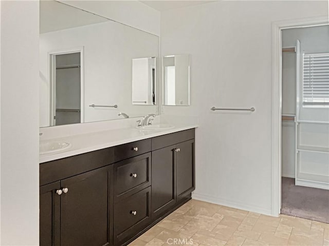 bathroom featuring vanity