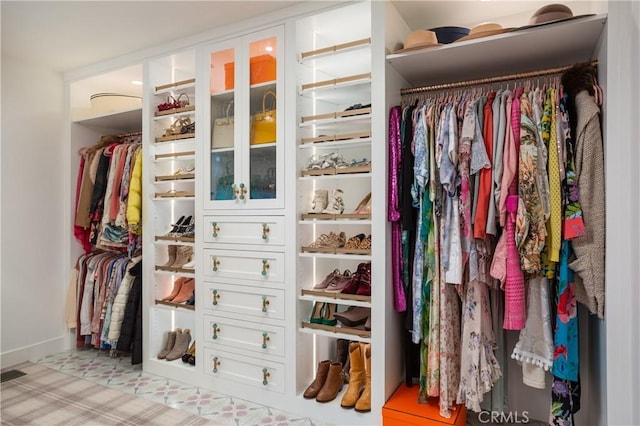 view of closet