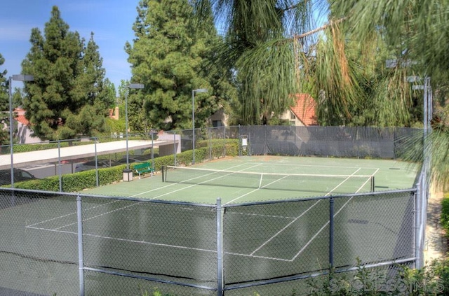 view of sport court