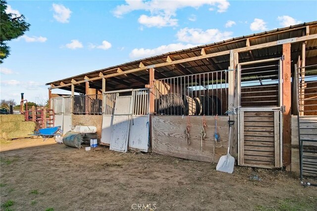 view of horse barn