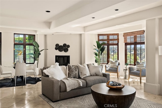 3252 Canyon Oaks, Chico, CA 95928 - living room featuring light tile patterned floors and french doors